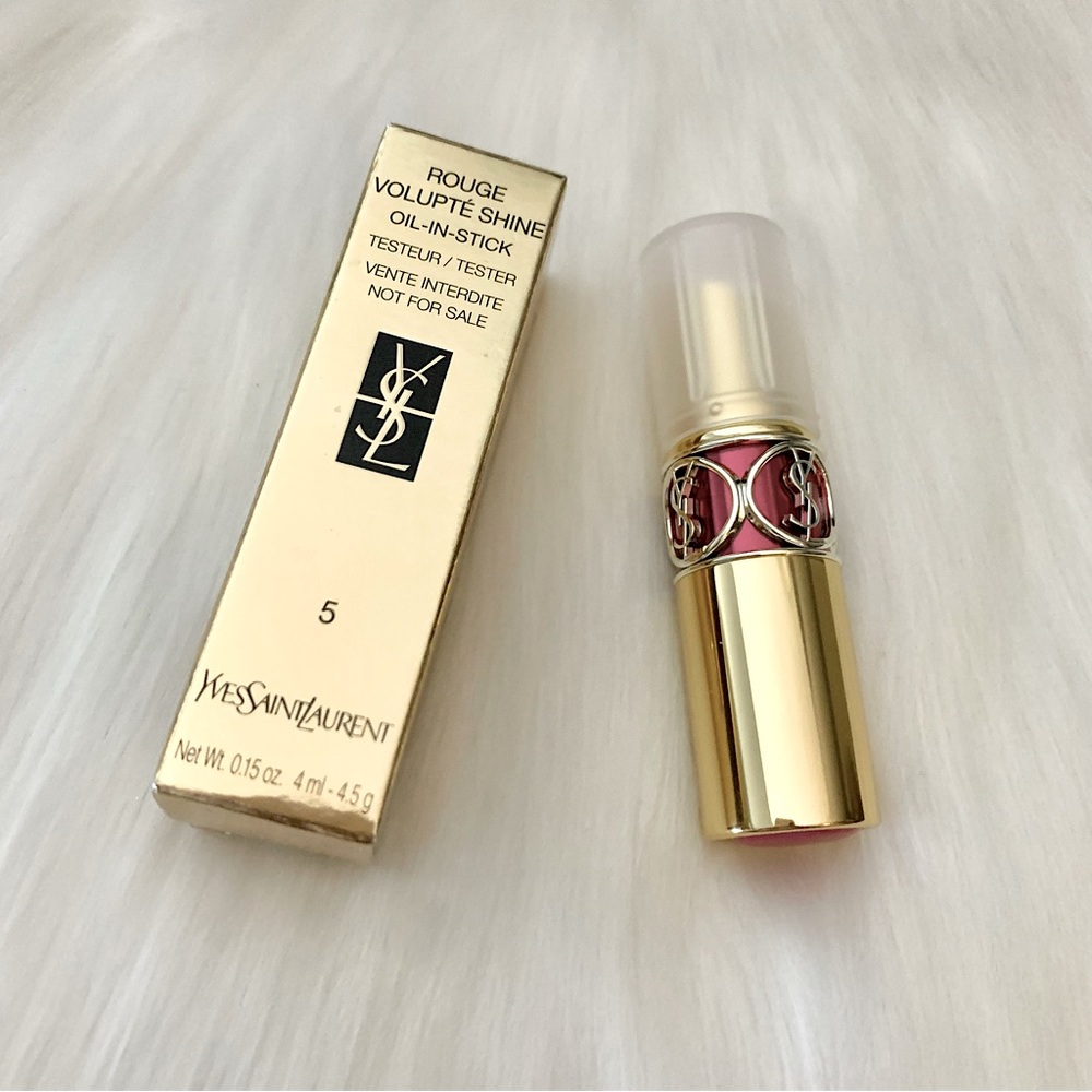 YSL Rouge Volupte Shine Lipstick in Shade #5 Full Size NIB
